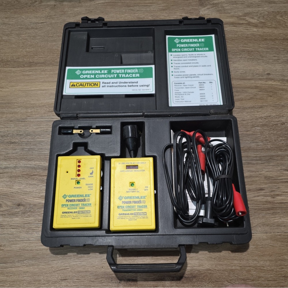 Greenlee Power Finder 2008 Open Circuit Tracer Kit (New, Open Box)